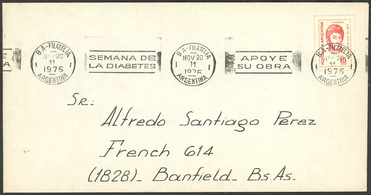Lot 1359 - Argentina postal history -  Guillermo Jalil - Philatino Auction # 2425 ARGENTINA: Super-economy auction with many interesting lots with VERY LOW PRICES!
