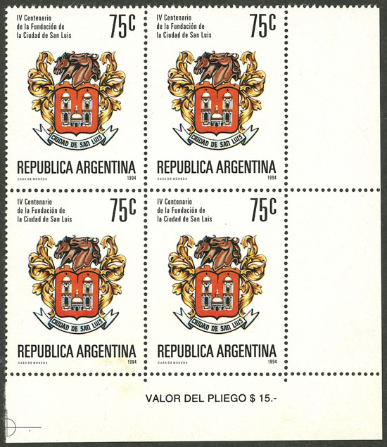 Lot 1050 - Argentina general issues - Guillermo Jalil - Philatino Auction # 2425 ARGENTINA: Super-economy auction with many interesting lots with VERY LOW PRICES! Lot 1050 - Argentina general issues - Guillermo Jalil - Philatino Auction # 2425 ARGENTINA: Super-economy auction with many interesting lots with VERY LOW PRICES!