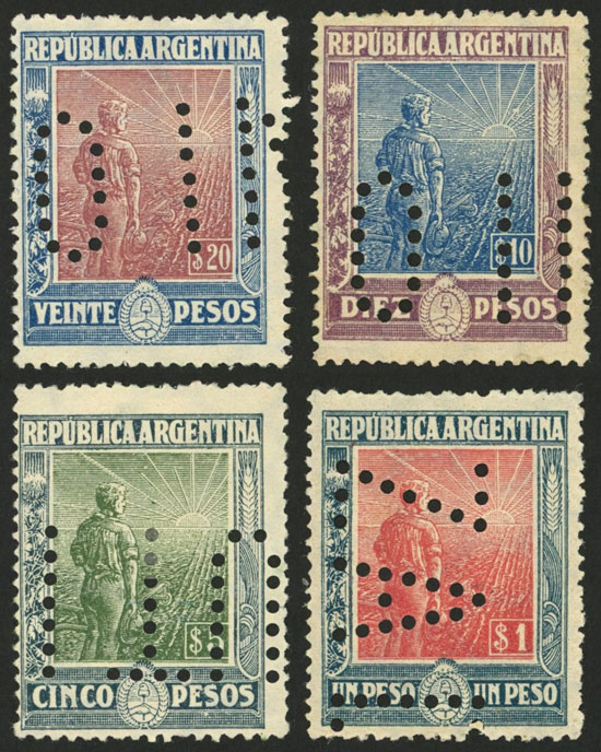 Lot 186 - Argentina general issues -  Guillermo Jalil - Philatino Auction # 2430 ARGENTINA: Very good selection of varied material (including rarities), with very convenient starts!