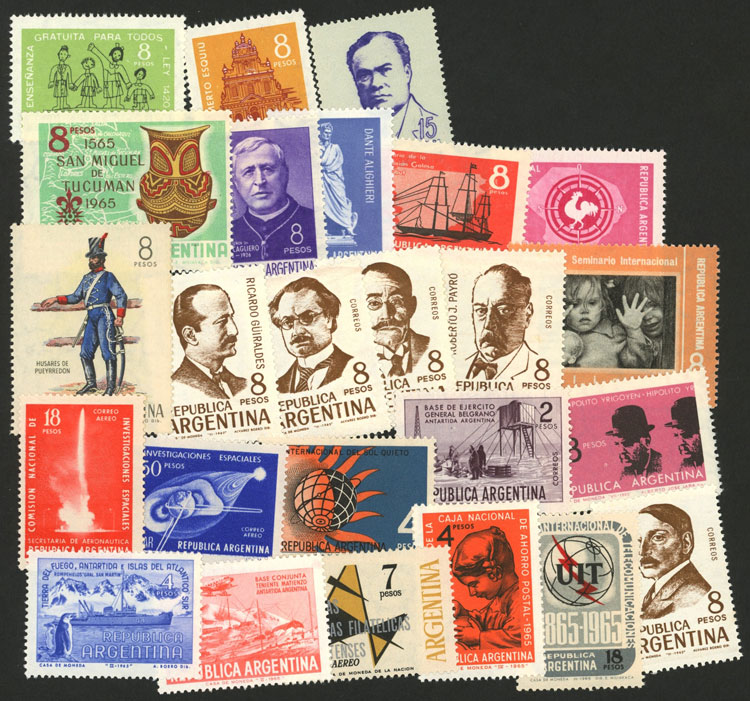 Lot 547 - Argentina general issues -  Guillermo Jalil - Philatino Auction # 2430 ARGENTINA: Very good selection of varied material (including rarities), with very convenient starts!