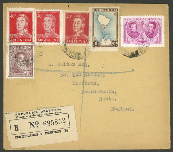 Lot 879 - Argentina postal history - Guillermo Jalil - Philatino Auction # 2430 ARGENTINA: Very good selection of varied material (including rarities), with very convenient starts! Lot 879 - Argentina postal history - Guillermo Jalil - Philatino Auction # 2430 ARGENTINA: Very good selection of varied material (including rarities), with very convenient starts!