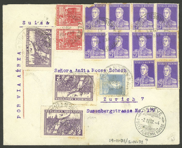 Lot 855 - Argentina postal history -  Guillermo Jalil - Philatino Auction # 2430 ARGENTINA: Very good selection of varied material (including rarities), with very convenient starts!
