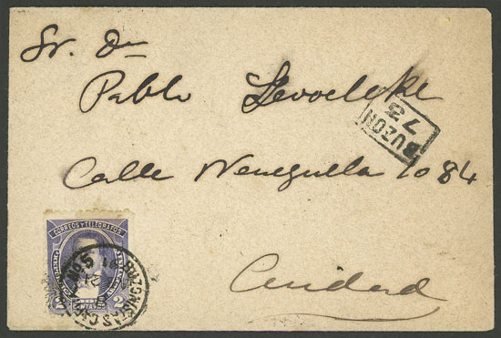 Lot 825 - Argentina postal history - Guillermo Jalil - Philatino Auction # 2430 ARGENTINA: Very good selection of varied material (including rarities), with very convenient starts! Lot 825 - Argentina postal history - Guillermo Jalil - Philatino Auction # 2430 ARGENTINA: Very good selection of varied material (including rarities), with very convenient starts!