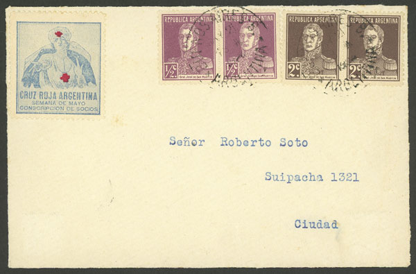 Lot 856 - Argentina postal history -  Guillermo Jalil - Philatino Auction # 2430 ARGENTINA: Very good selection of varied material (including rarities), with very convenient starts!