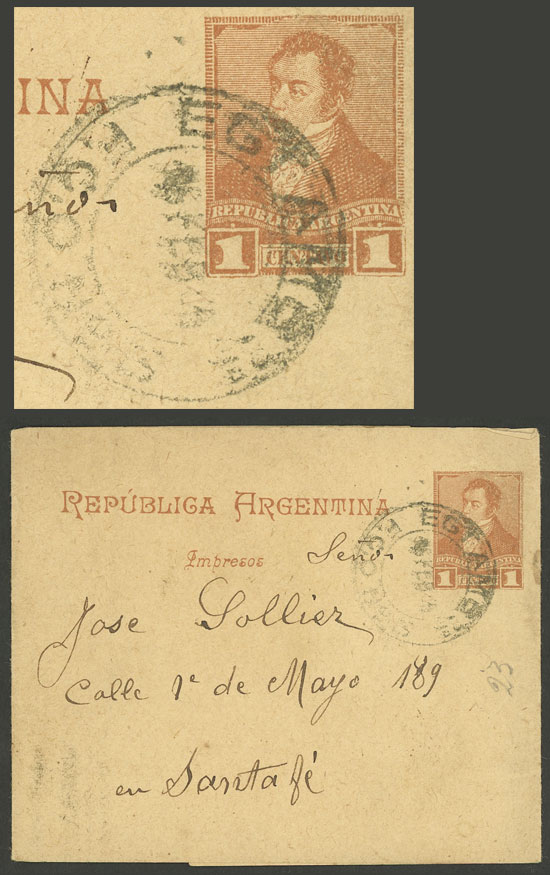 Lot 827 - Argentina postal history -  Guillermo Jalil - Philatino Auction # 2430 ARGENTINA: Very good selection of varied material (including rarities), with very convenient starts!