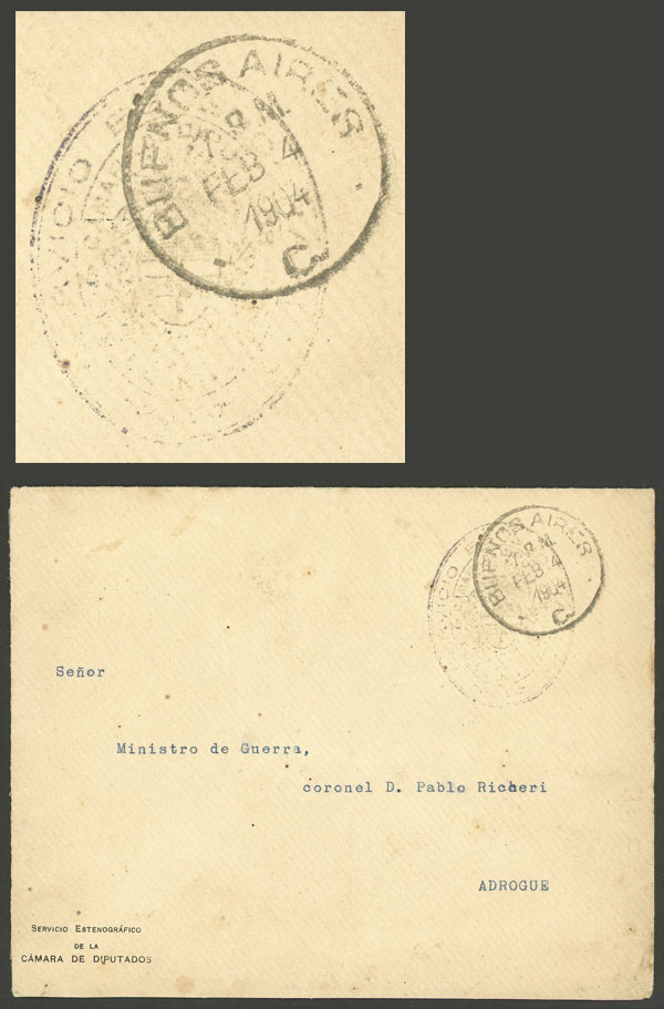 Lot 835 - Argentina postal history -  Guillermo Jalil - Philatino Auction # 2430 ARGENTINA: Very good selection of varied material (including rarities), with very convenient starts!