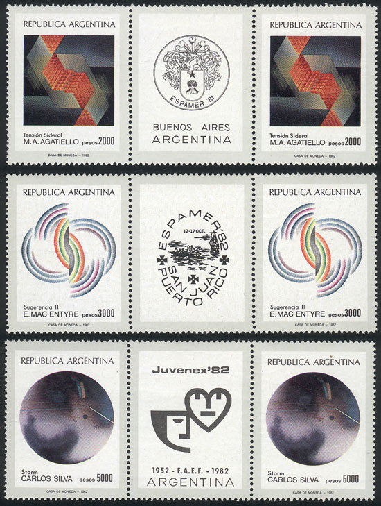 Lot 622 - Argentina general issues -  Guillermo Jalil - Philatino Auction # 2430 ARGENTINA: Very good selection of varied material (including rarities), with very convenient starts!
