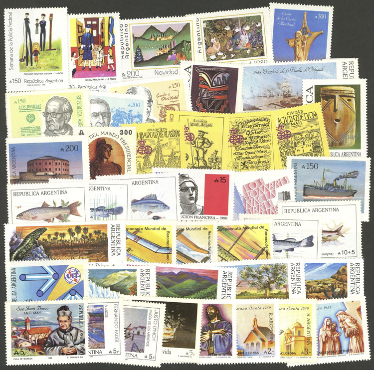 Lot 632 - Argentina general issues -  Guillermo Jalil - Philatino Auction # 2430 ARGENTINA: Very good selection of varied material (including rarities), with very convenient starts!