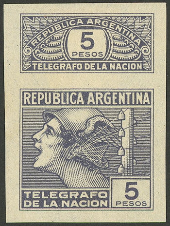 Lot 770 - Argentina telegraph stamps -  Guillermo Jalil - Philatino Auction # 2430 ARGENTINA: Very good selection of varied material (including rarities), with very convenient starts!