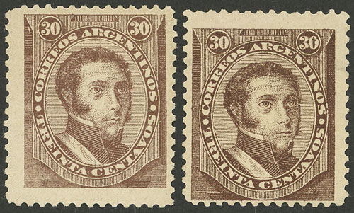Lot 92 - Argentina general issues - Guillermo Jalil - Philatino Auction # 2430 ARGENTINA: Very good selection of varied material (including rarities), with very convenient starts! Lot 92 - Argentina general issues - Guillermo Jalil - Philatino Auction # 2430 ARGENTINA: Very good selection of varied material (including rarities), with very convenient starts!