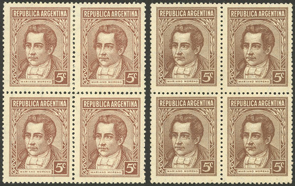 Lot 295 - Argentina general issues -  Guillermo Jalil - Philatino Auction # 2430 ARGENTINA: Very good selection of varied material (including rarities), with very convenient starts!