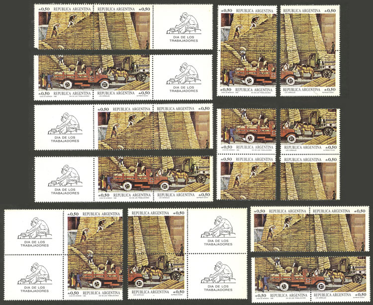 Lot 629 - Argentina general issues -  Guillermo Jalil - Philatino Auction # 2430 ARGENTINA: Very good selection of varied material (including rarities), with very convenient starts!