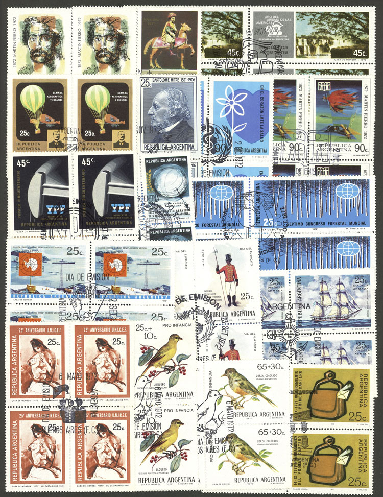 Lot 580 - Argentina general issues -  Guillermo Jalil - Philatino Auction # 2430 ARGENTINA: Very good selection of varied material (including rarities), with very convenient starts!