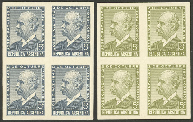 Lot 392 - Argentina general issues -  Guillermo Jalil - Philatino Auction # 2430 ARGENTINA: Very good selection of varied material (including rarities), with very convenient starts!