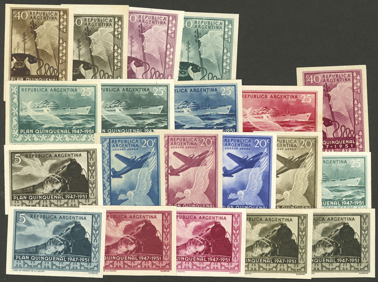 Lot 451 - Argentina general issues - Guillermo Jalil - Philatino Auction # 2430 ARGENTINA: Very good selection of varied material (including rarities), with very convenient starts! Lot 451 - Argentina general issues - Guillermo Jalil - Philatino Auction # 2430 ARGENTINA: Very good selection of varied material (including rarities), with very convenient starts!