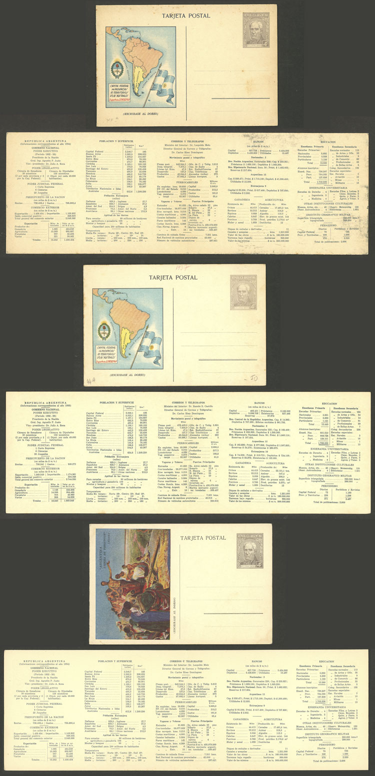 Lot 812 - Argentina Postal stationery - Guillermo Jalil - Philatino Auction # 2430 ARGENTINA: Very good selection of varied material (including rarities), with very convenient starts! Lot 812 - Argentina Postal stationery - Guillermo Jalil - Philatino Auction # 2430 ARGENTINA: Very good selection of varied material (including rarities), with very convenient starts!