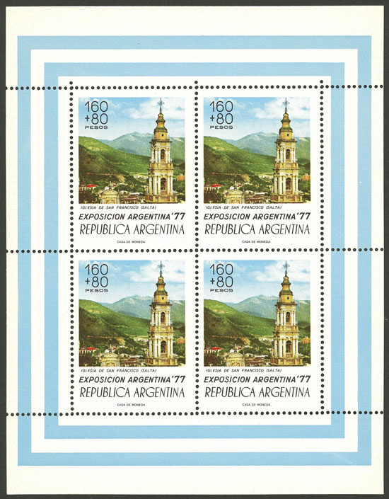 Lot 705 - Argentina souvenir sheets -  Guillermo Jalil - Philatino Auction # 2430 ARGENTINA: Very good selection of varied material (including rarities), with very convenient starts!