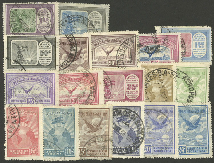 Lot 263 - Argentina general issues -  Guillermo Jalil - Philatino Auction # 2430 ARGENTINA: Very good selection of varied material (including rarities), with very convenient starts!