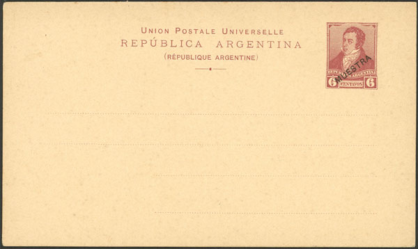 Lot 809 - Argentina Postal stationery - Guillermo Jalil - Philatino Auction # 2430 ARGENTINA: Very good selection of varied material (including rarities), with very convenient starts! Lot 809 - Argentina Postal stationery - Guillermo Jalil - Philatino Auction # 2430 ARGENTINA: Very good selection of varied material (including rarities), with very convenient starts!
