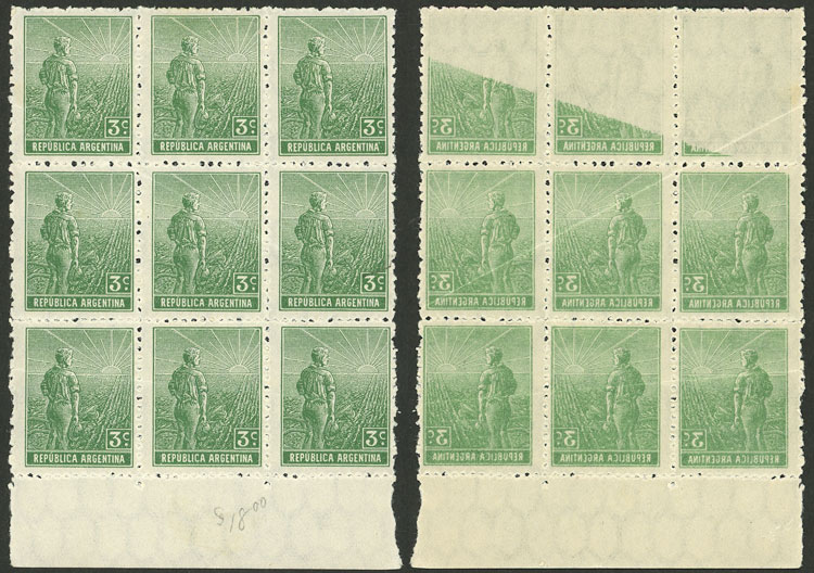 Lot 185 - Argentina general issues -  Guillermo Jalil - Philatino Auction # 2430 ARGENTINA: Very good selection of varied material (including rarities), with very convenient starts!