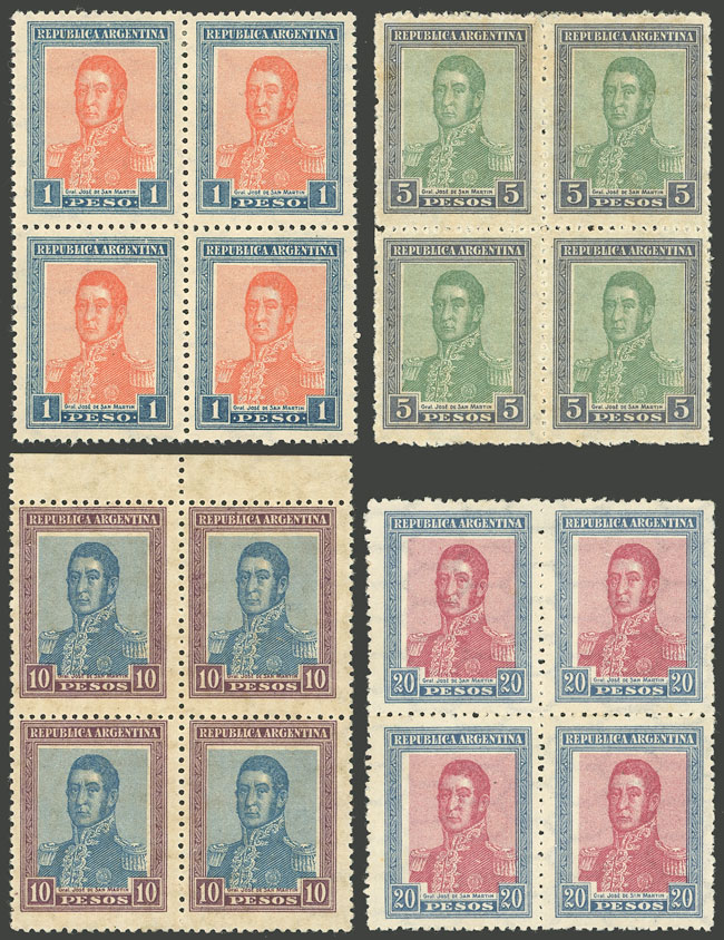 Lot 201 - Argentina general issues -  Guillermo Jalil - Philatino Auction # 2430 ARGENTINA: Very good selection of varied material (including rarities), with very convenient starts!