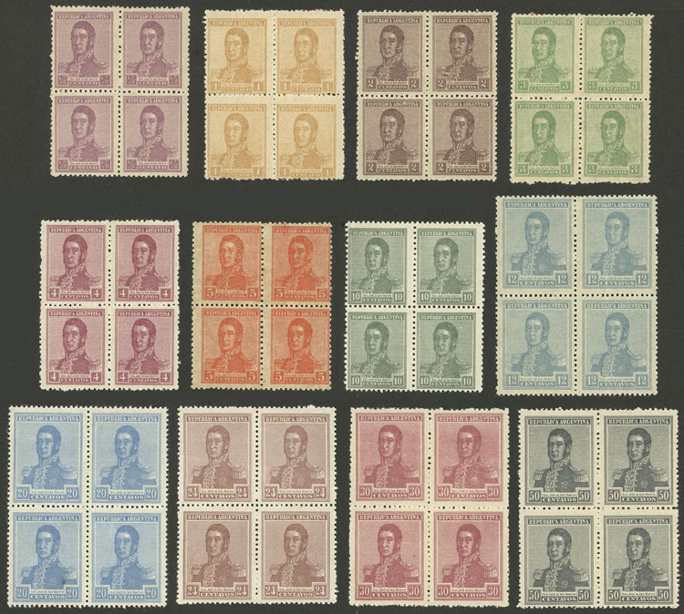 Lot 207 - Argentina general issues -  Guillermo Jalil - Philatino Auction # 2430 ARGENTINA: Very good selection of varied material (including rarities), with very convenient starts!