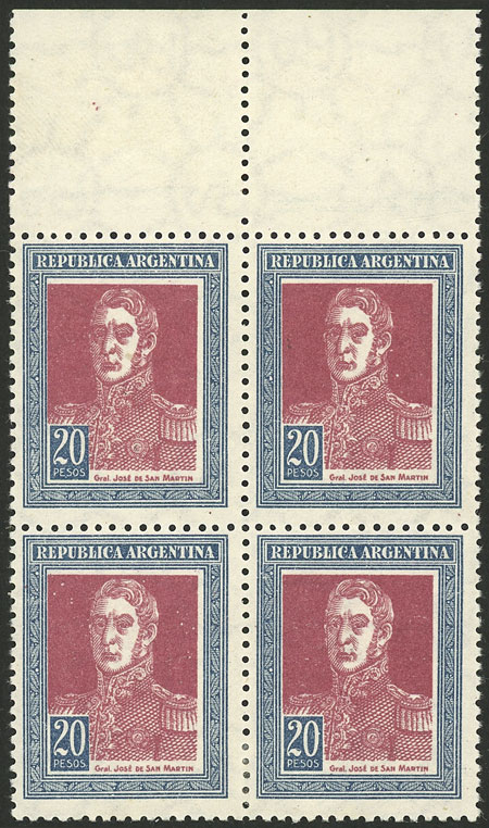 Lot 240 - Argentina general issues - Guillermo Jalil - Philatino Auction # 2430 ARGENTINA: Very good selection of varied material (including rarities), with very convenient starts! Lot 240 - Argentina general issues - Guillermo Jalil - Philatino Auction # 2430 ARGENTINA: Very good selection of varied material (including rarities), with very convenient starts!