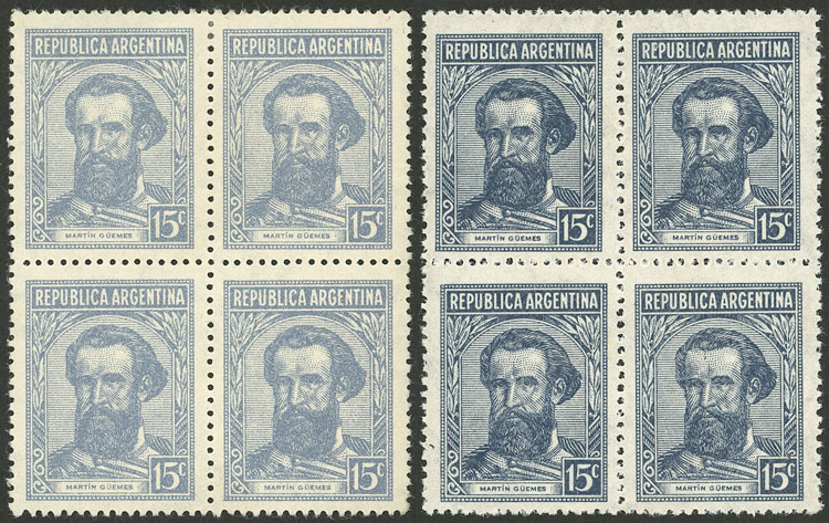Lot 397 - Argentina general issues -  Guillermo Jalil - Philatino Auction # 2430 ARGENTINA: Very good selection of varied material (including rarities), with very convenient starts!