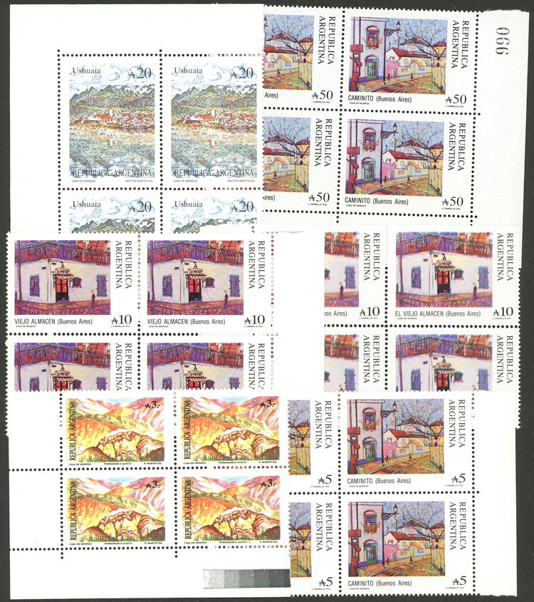 Lot 627 - Argentina general issues -  Guillermo Jalil - Philatino Auction # 2430 ARGENTINA: Very good selection of varied material (including rarities), with very convenient starts!