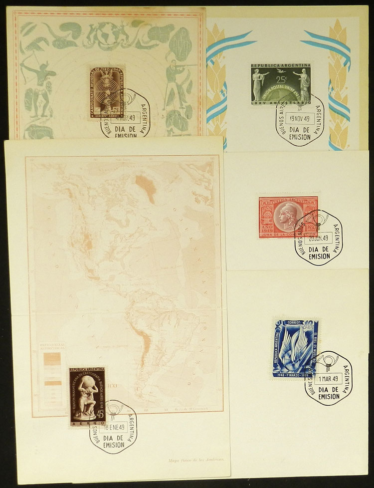 Lot 437 - Argentina general issues -  Guillermo Jalil - Philatino Auction # 2430 ARGENTINA: Very good selection of varied material (including rarities), with very convenient starts!