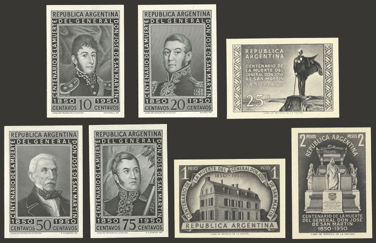 Lot 438 - Argentina general issues -  Guillermo Jalil - Philatino Auction # 2430 ARGENTINA: Very good selection of varied material (including rarities), with very convenient starts!