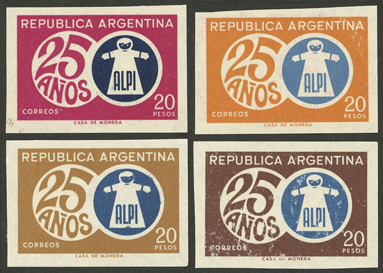 Lot 570 - Argentina general issues -  Guillermo Jalil - Philatino Auction # 2430 ARGENTINA: Very good selection of varied material (including rarities), with very convenient starts!