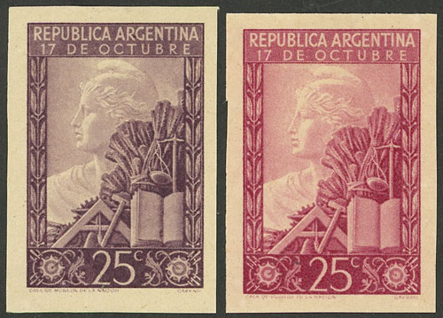 Lot 436 - Argentina general issues -  Guillermo Jalil - Philatino Auction # 2430 ARGENTINA: Very good selection of varied material (including rarities), with very convenient starts!