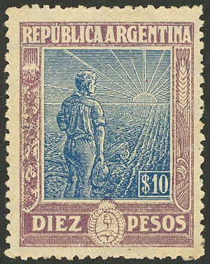 Lot 187 - Argentina general issues -  Guillermo Jalil - Philatino Auction # 2430 ARGENTINA: Very good selection of varied material (including rarities), with very convenient starts!