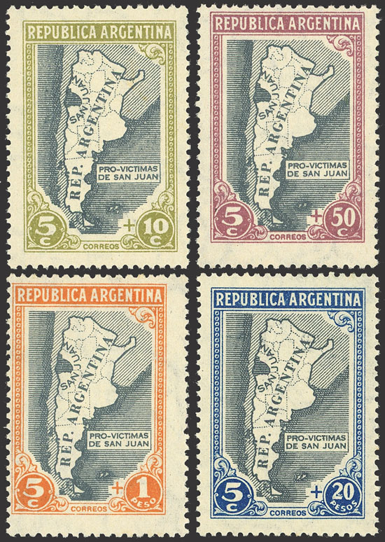 Lot 411 - Argentina general issues -  Guillermo Jalil - Philatino Auction # 2430 ARGENTINA: Very good selection of varied material (including rarities), with very convenient starts!