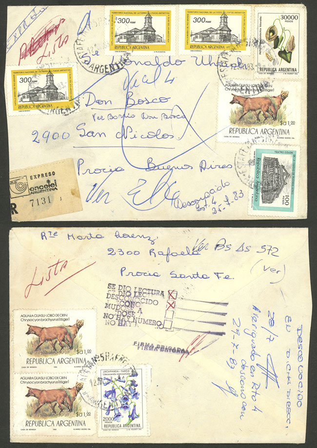 Lot 891 - Argentina postal history - Guillermo Jalil - Philatino Auction # 2430 ARGENTINA: Very good selection of varied material (including rarities), with very convenient starts! Lot 891 - Argentina postal history - Guillermo Jalil - Philatino Auction # 2430 ARGENTINA: Very good selection of varied material (including rarities), with very convenient starts!