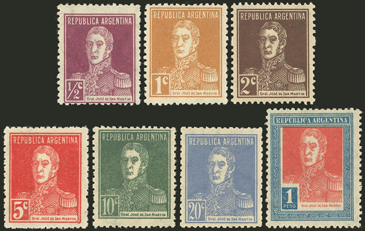 Lot 260 - Argentina general issues -  Guillermo Jalil - Philatino Auction # 2430 ARGENTINA: Very good selection of varied material (including rarities), with very convenient starts!
