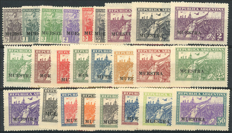 Lot 271 - Argentina general issues -  Guillermo Jalil - Philatino Auction # 2430 ARGENTINA: Very good selection of varied material (including rarities), with very convenient starts!