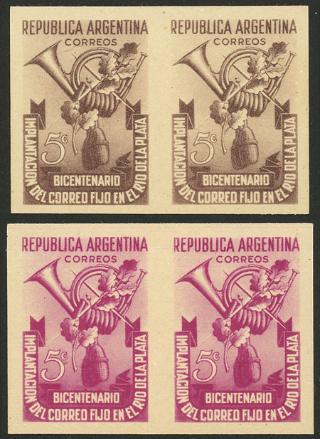 Lot 434 - Argentina general issues -  Guillermo Jalil - Philatino Auction # 2430 ARGENTINA: Very good selection of varied material (including rarities), with very convenient starts!