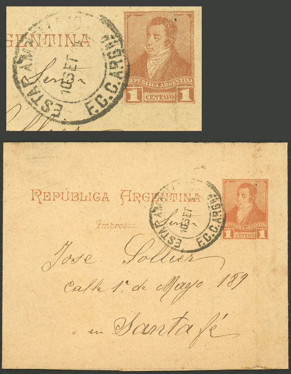 Lot 826 - Argentina postal history -  Guillermo Jalil - Philatino Auction # 2430 ARGENTINA: Very good selection of varied material (including rarities), with very convenient starts!