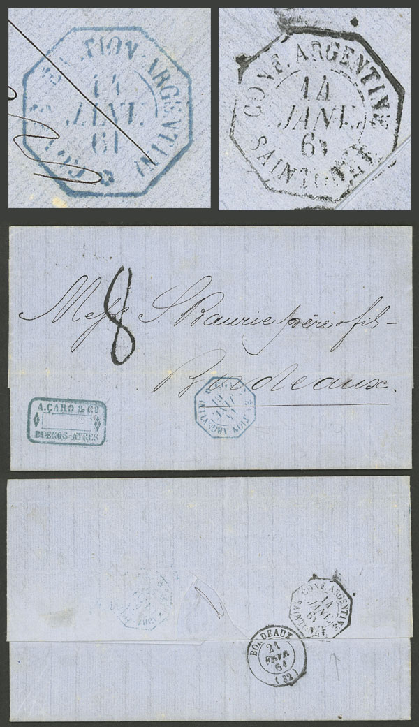 Lot 818 - Argentina postal history - Guillermo Jalil - Philatino Auction # 2430 ARGENTINA: Very good selection of varied material (including rarities), with very convenient starts! Lot 818 - Argentina postal history - Guillermo Jalil - Philatino Auction # 2430 ARGENTINA: Very good selection of varied material (including rarities), with very convenient starts!