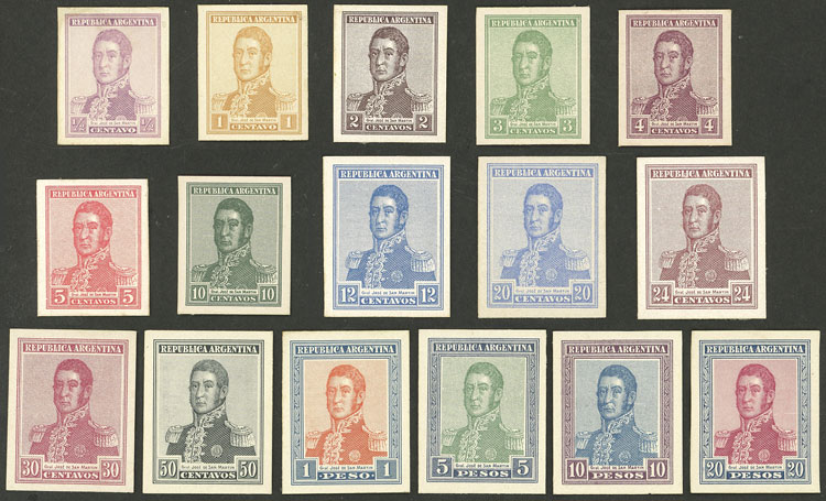 Lot 198 - Argentina general issues -  Guillermo Jalil - Philatino Auction # 2430 ARGENTINA: Very good selection of varied material (including rarities), with very convenient starts!