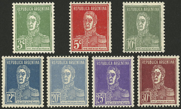 Lot 283 - Argentina general issues -  Guillermo Jalil - Philatino Auction # 2430 ARGENTINA: Very good selection of varied material (including rarities), with very convenient starts!