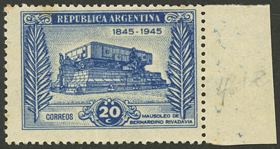 Lot 417 - Argentina general issues -  Guillermo Jalil - Philatino Auction # 2430 ARGENTINA: Very good selection of varied material (including rarities), with very convenient starts!