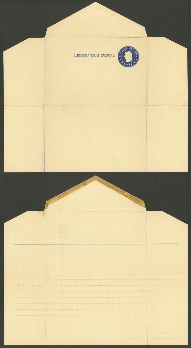 Lot 806 - Argentina Postal stationery - Guillermo Jalil - Philatino Auction # 2430 ARGENTINA: Very good selection of varied material (including rarities), with very convenient starts! Lot 806 - Argentina Postal stationery - Guillermo Jalil - Philatino Auction # 2430 ARGENTINA: Very good selection of varied material (including rarities), with very convenient starts!