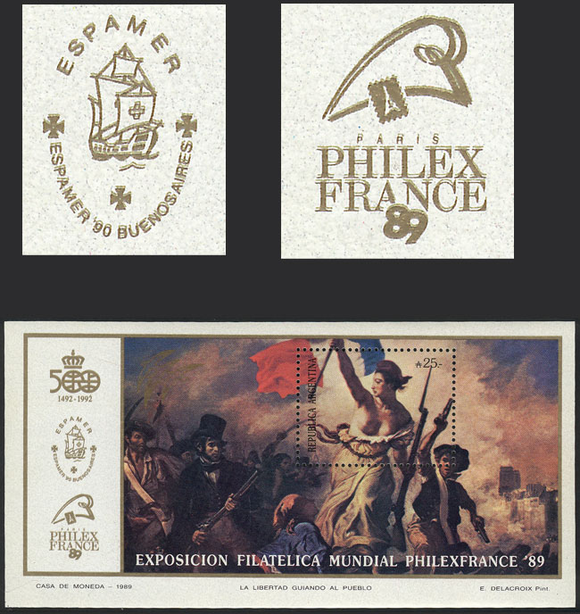 Lot 714 - Argentina souvenir sheets -  Guillermo Jalil - Philatino Auction # 2430 ARGENTINA: Very good selection of varied material (including rarities), with very convenient starts!