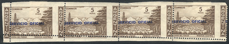 Lot 766 - Argentina official stamps -  Guillermo Jalil - Philatino Auction # 2430 ARGENTINA: Very good selection of varied material (including rarities), with very convenient starts!
