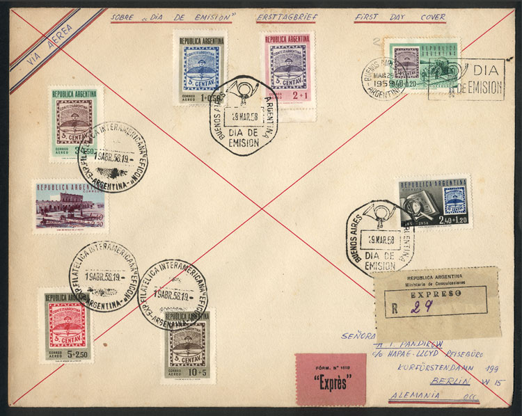 Lot 498 - Argentina general issues -  Guillermo Jalil - Philatino Auction # 2430 ARGENTINA: Very good selection of varied material (including rarities), with very convenient starts!