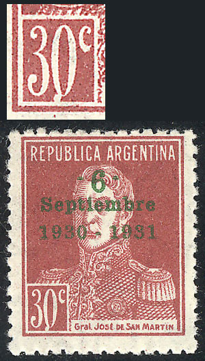 Lot 280 - Argentina general issues -  Guillermo Jalil - Philatino Auction # 2430 ARGENTINA: Very good selection of varied material (including rarities), with very convenient starts!