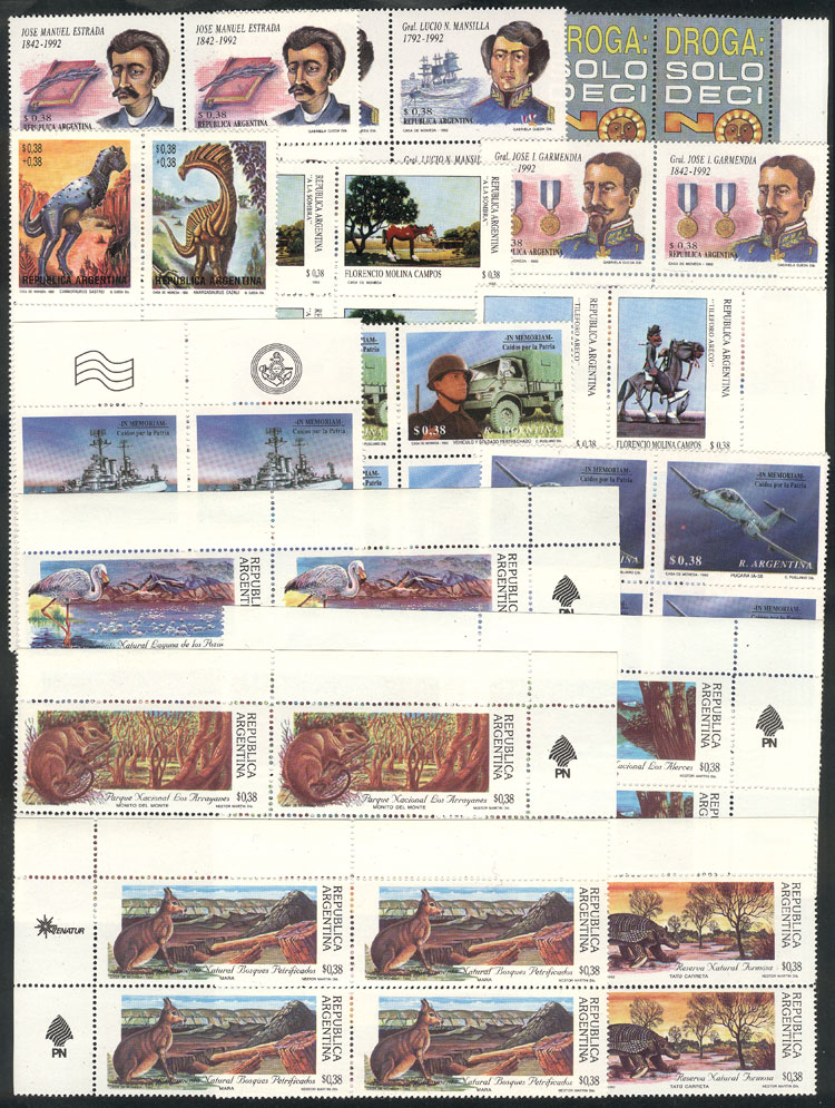 Lot 644 - Argentina general issues -  Guillermo Jalil - Philatino Auction # 2430 ARGENTINA: Very good selection of varied material (including rarities), with very convenient starts!